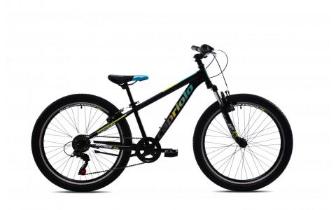 HORSKÝ BICYKEL CAPRIOLO OXYGEN 24" ČIERNO-ZELENÝ 2025