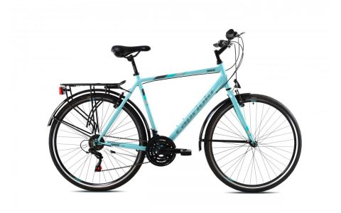 TREKINGOVÝ BICYKEL CAPRIOLO SUNRISE MAN 28"/20" TYRKYSOVÝ, 2023
