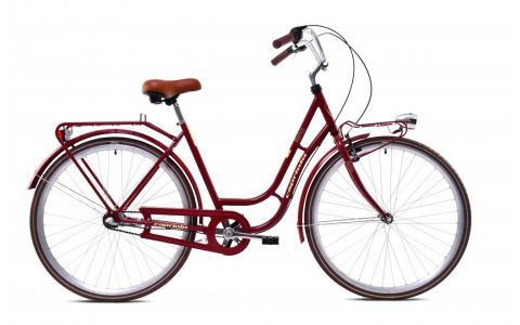 MESTSKÝ BICYKEL CAPRIOLO BIANKA 28"X20" BORDO, 2024