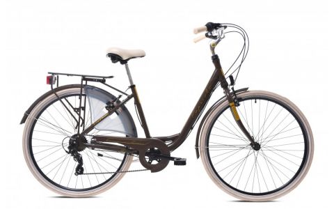 MESTSKÝ BICYKEL CAPRIOLO DIANA S 28"/18" HNEDÝ, 2023