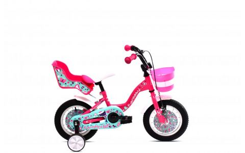 DETSKÝ BICYKEL CAPRIOLO FANTASY BMX HT "12" PINK-TYRKYS 2025