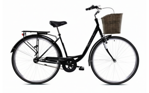 MESTSKÝ BICYKEL CAPRIOLO TOUR-DIANA CITY 28"/1HT BLACK 1 speed with basket