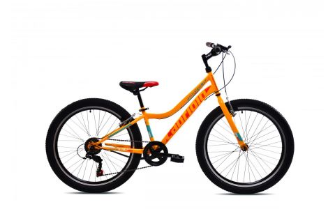 DETSKÝ BICYKEL CAPRIOLO DIAVOLO 400 24"/12" ŽLTO-ČERVENÝ 2025