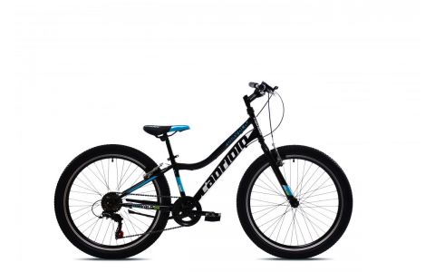DETSKÝ BICYKEL CAPRIOLO DIAVOLO 400 24"/12" ČIERNO-MODRO-BIELY 2025