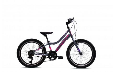 DETSKÝ BICYKEL CAPRIOLO DIAVOLO 200 20"X11" SIVO-FIALOVA, 2025