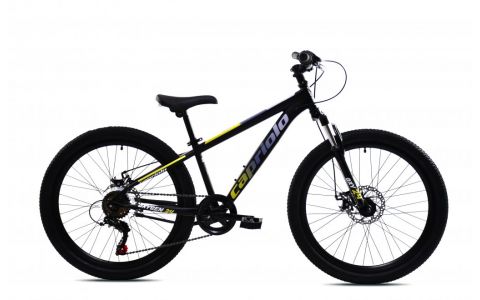 HORSKÝ BICYKEL CAPRIOLO OXYGEN 24" ČIERNO-ŽLTÝ 2025