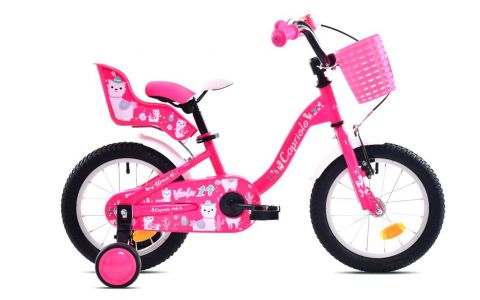 DETSKÝ BICYKEL CAPRIOLO BMX 14"HT VIOLA pink white