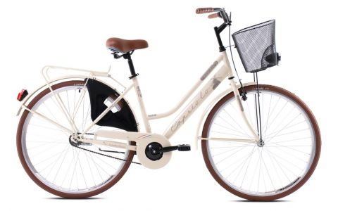 MESTSKÝ BICYKEL CAPRIOLO AMSTERDAM LADY  28"X18"  BÉŽ-HNEDÝ, 2023