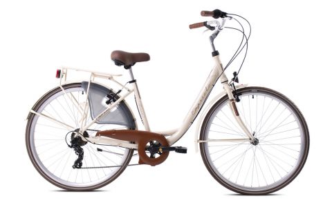 MESTSKÝ BICYKEL CAPRIOLO DIANA S 28"/18" BÉŽ-HNEDÝ, 2024