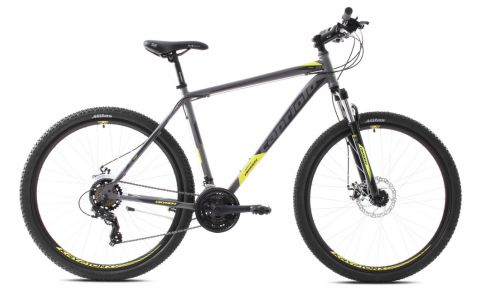 HORSKÝ BICYKEL CAPRIOLO OXYGEN, 29"X19"  ŽLTO-SIVÝ, 2023