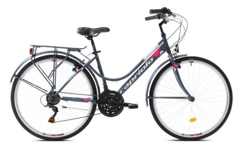 MESTSKÝ BICYKEL CAPRIOLO SUNRISE LADY SIVÝ, 2022