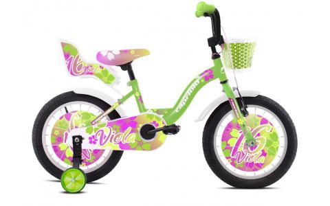 DETSKÝ BICYKEL CAPRIOLO VIOLA 16"   FIALOVO-ZELENÝ, 2023