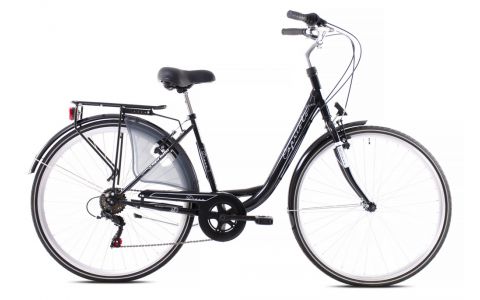 MESTSKÝ BICYKEL CAPRIOLO DIANA  28"X18"  BIELO-ČIERNY, 2024