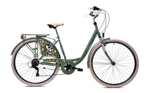 MESTSKÝ BICYKEL CAPRIOLO DIANA 28"X18"OLIVE-GREEN, 2023