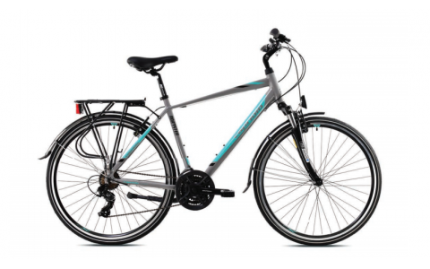 TREKINGOVÝ BICYKEL CAPRIOLO ROADSTER MAN  SIVO-MODRÝ, 2023