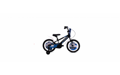 DETSKÝ BICYKEL CAPRIOLO MUSTANG 16"/8" ČIERNO-MODRÝ 2025