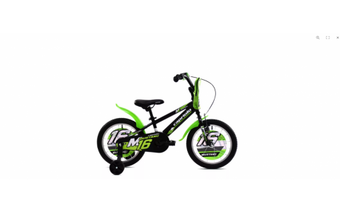 DETSKÝ BICYKEL CAPRIOLO MUSTANG 16"/8" ČIERNO-LIME 2025