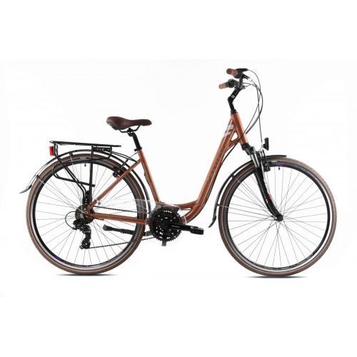 MESTSKÝ BICYKEL CAPRIOLO ELEGANCE LADY   28"X18"  BRONZOVÝ, 2023