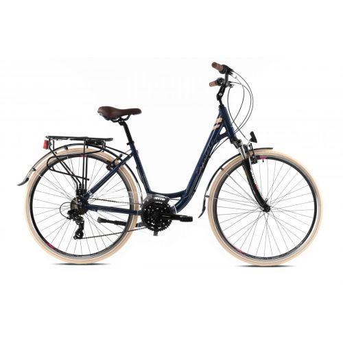 MESTSKÝ BICYKEL CAPRIOLO ELEGANCE LADY  28"X18" MODRÝ, 2023