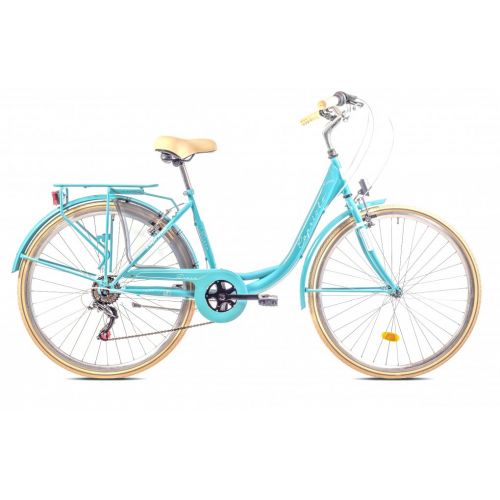 MESTSKÝ BICYKEL CAPRIOLO DIANA 28"/18" TYRKYSOVÝ, 2024
