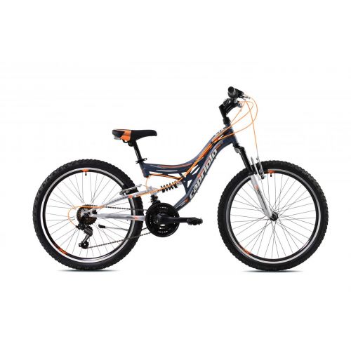DETSKÝ BICYKEL CAPRIOLO CTX 240  24"/15" ORANŽOVO-SIVÝ, 2023