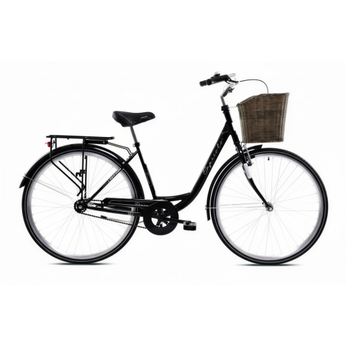 MESTSKÝ BICYKEL CAPRIOLO TOUR-DIANA CITY 28"/1HT BLACK 1 speed with basket