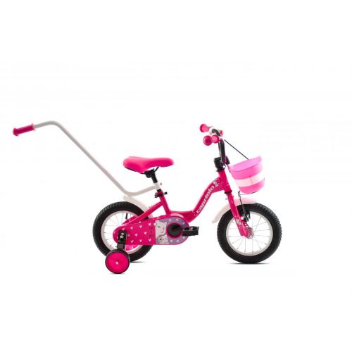 DETSKÝ BICYKEL CAPRIOLO VIOLA 12"/6.5" RUŽOVO-BIELY 2025