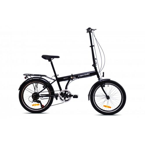 SKLADACÍ BICYKEL CAPRIOLO FOLDING TRAVELLER ALLOY 6 SPEED BLACK