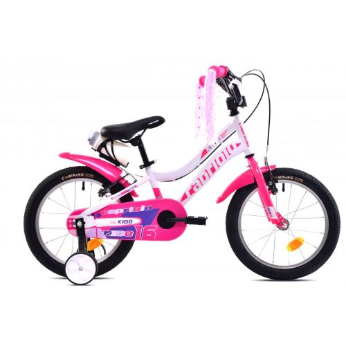 DETSKÝ BICYKEL KIDO 16" WHITE PINK