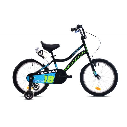 DETSKÝ BICYKEL CAPRIOLO DIAVOLO KID 18"HT black green