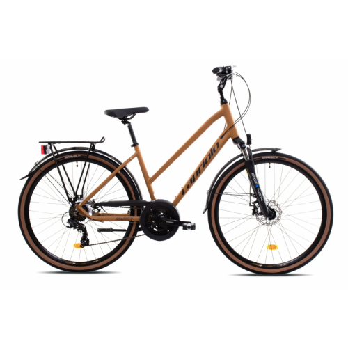 TREKINGOVÝ BICYKEL CAPRIOLO TOURING ROADSTER mustard