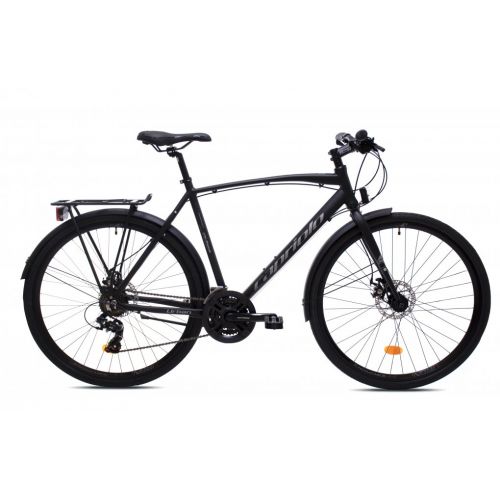TREKINGOVÝ BICYKEL CAPRIOLO TOURING URBAN 28" MAN-DISC  black matt
