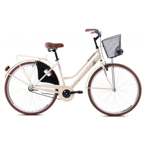 MESTSKÝ BICYKEL CAPRIOLO AMSTERDAM LADY  28"X18"  BÉŽ-HNEDÝ, 2023