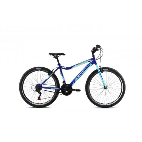 HORSKÝ BICYKEL CAPRIOLO DIAVOLO DX 24 24"/15" TYRKYSOVO-MODRÝ,2023