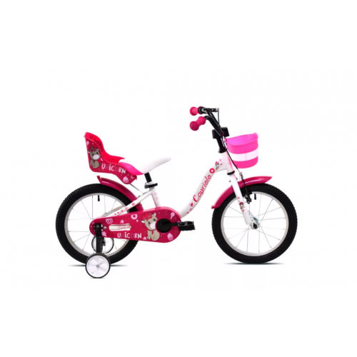 DETSKÝ BICYKEL CAPRIOLO VIOLA 16"8" BIELO-RUŽOVÝ 2025