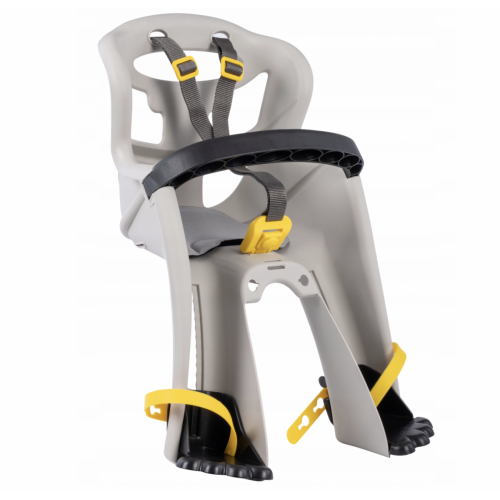 Bellelli tatoo plus predná detská cyklosedačka sivá