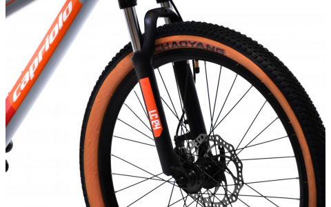 HORSKÝ BICYKEL CAPRIOLO MTB LC 24"/AL SIVO-ORANŽOVÉ