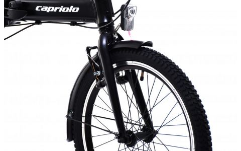 SKLADACÍ BICYKEL CAPRIOLO FOLDING TRAVELLER ALLOY 6 SPEED BLACK