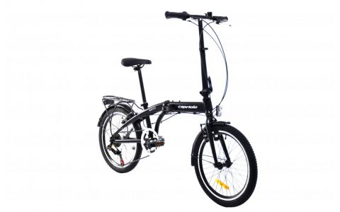 SKLADACÍ BICYKEL CAPRIOLO FOLDING TRAVELLER ALLOY 6 SPEED BLACK