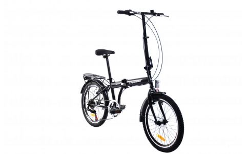 SKLADACÍ BICYKEL CAPRIOLO FOLDING TRAVELLER ALLOY 6 SPEED BLACK