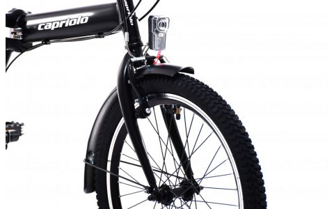SKLADACÍ BICYKEL CAPRIOLO FOLDING TRAVELLER ALLOY 6 SPEED BLACK