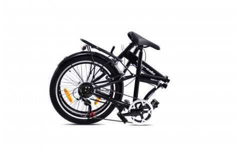SKLADACÍ BICYKEL CAPRIOLO FOLDING TRAVELLER ALLOY 6 SPEED BLACK