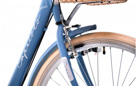 MESTSKÝ BICYKEL CAPRIOLO TOUR-DIANA CITY 28"/6HT matt blue-with basket