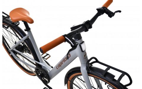 ELEKTRICKÝ BICYKEL BELT DRIVE GREY-BEIGE