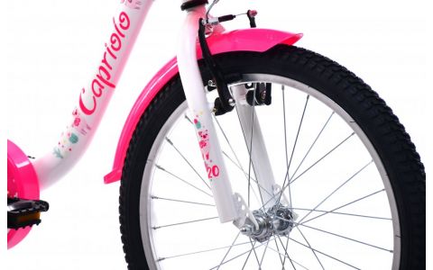 DETSKÝ BICYKEL CAPRIOLO BMX 20"HT VIOLA  white pink