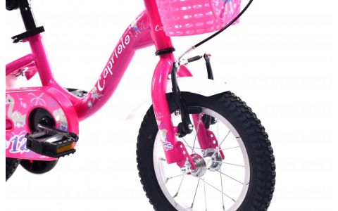 DETSKÝ BICYKEL CAPRIOLO BMX 12"HT VIOLA pink white