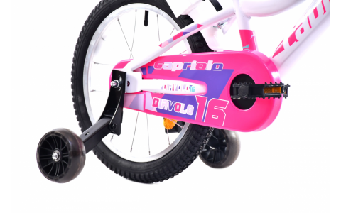 DETSKÝ BICYKEL CAPRIOLO DIAVOLO KID 16"HT white pink